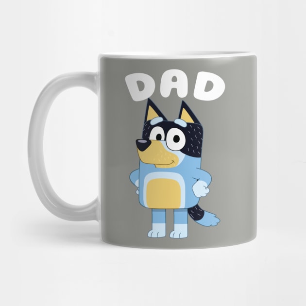 Bluey Dad Simple Vintage by Justine Nolanz